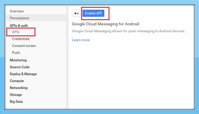 Enable API