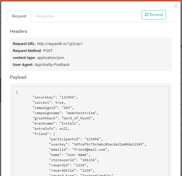 JSON Payload