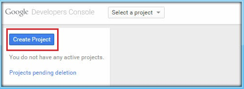 Create Project - GCM