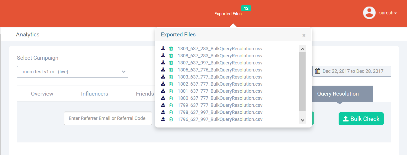 exported file