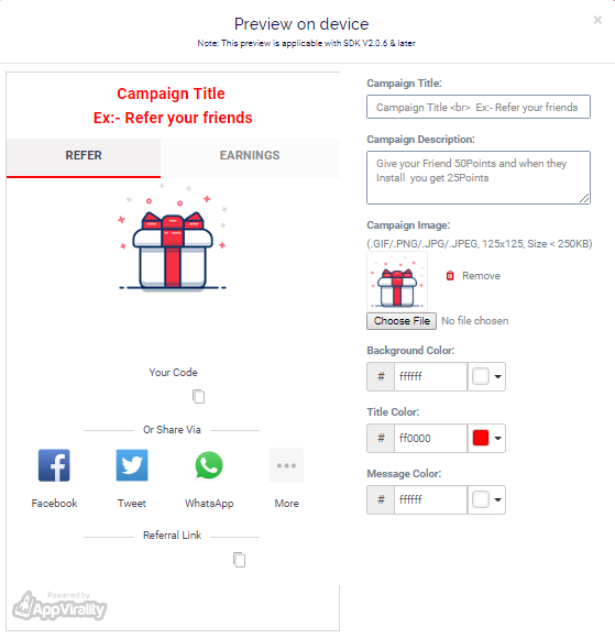 Referral Screen Preview